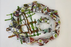 Becky Guttin, La Folie, 2025. Glass, 21" x 15.5”. $1500. Becky Guttin, La Folie, 2025. Glass, 21" x 15.5”. $1500.