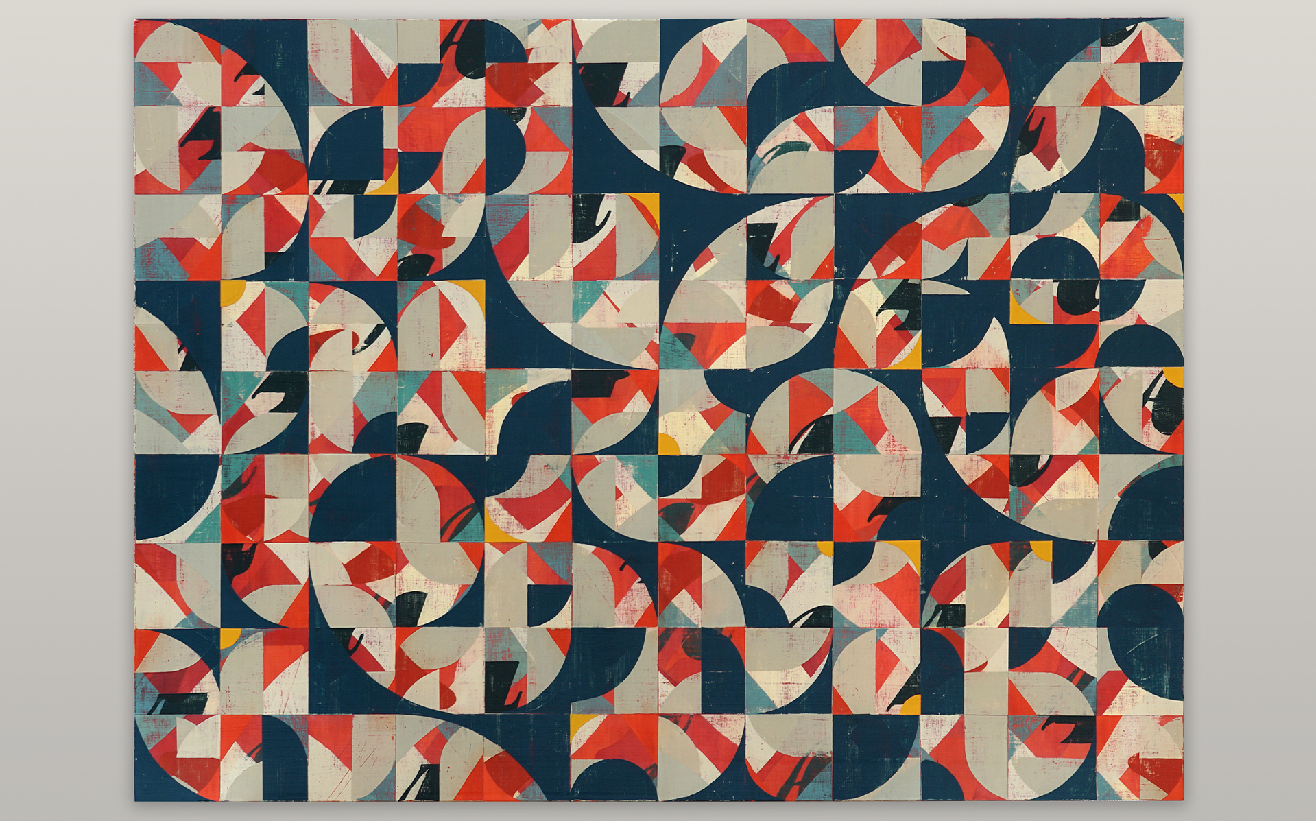 Bryce Nihill, 4A, 2022. Acrylic and colored pencil on wood panel 36 x 48 in