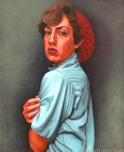 Margaret Chiaro, Egalitarian Empath, 2020. Oil on canvas, 24" x 30”.