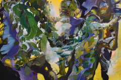 Yvette Gellis, Garden of Prometheus Ascension, 2021. Oil and acrylic with graphite, 7ft x 7ft